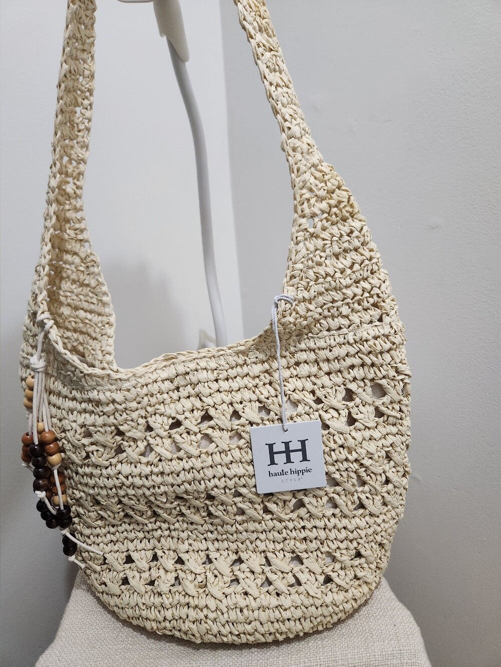 Haute Hippie Cream Crochet Shoulder Bag!